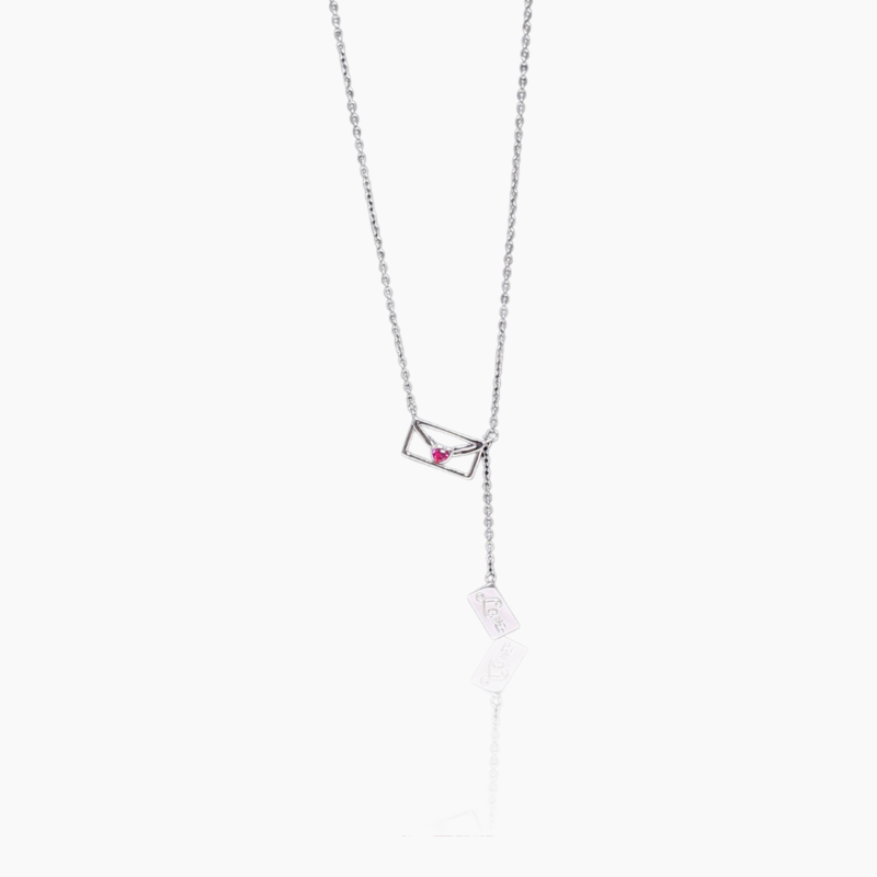 Silver Love Letter Necklace