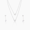 Chain of Diamond Silver Layered Necklace